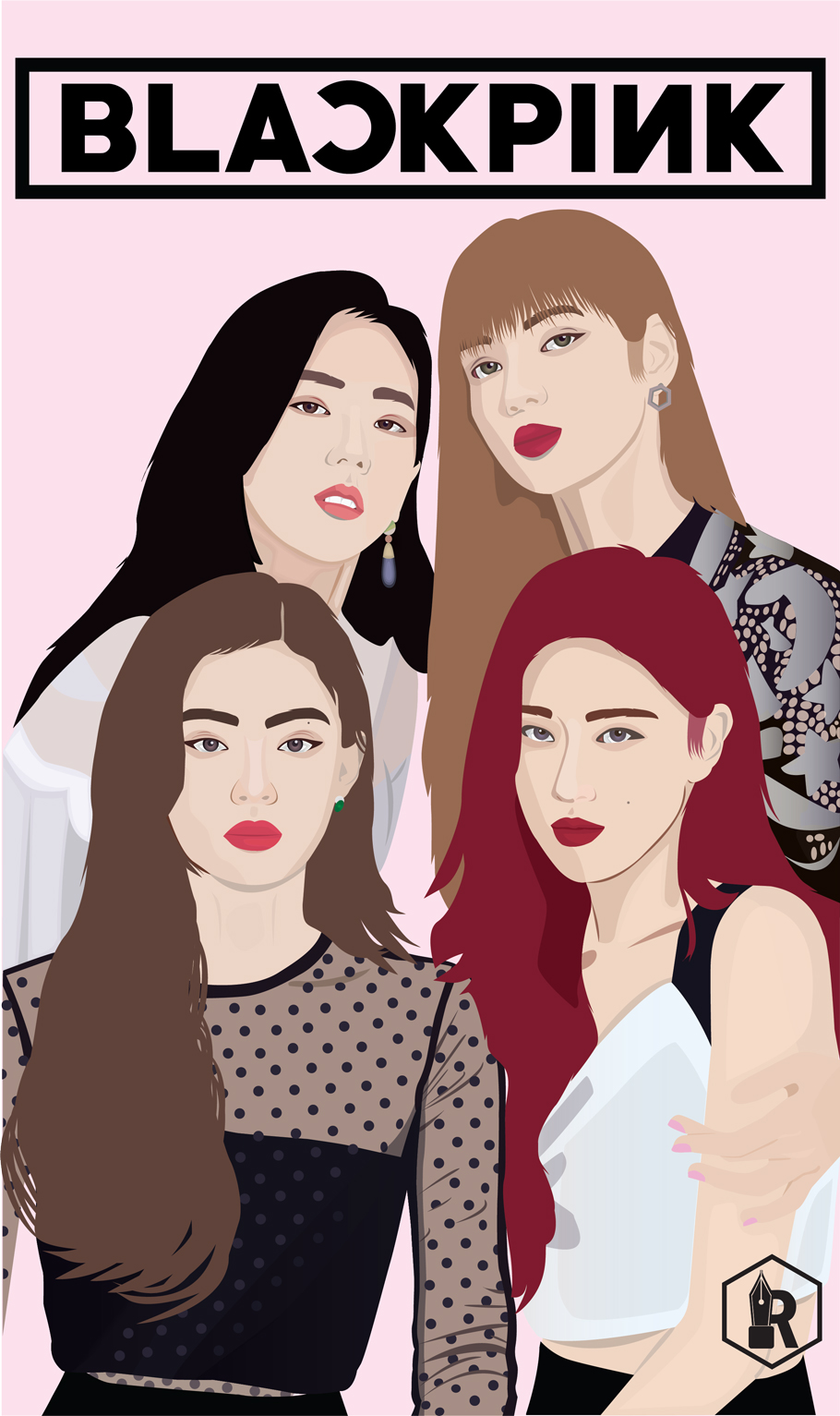Vectorized image of Blackpink