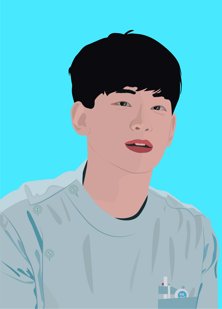 Vectorized image of Kim Soo Hyun