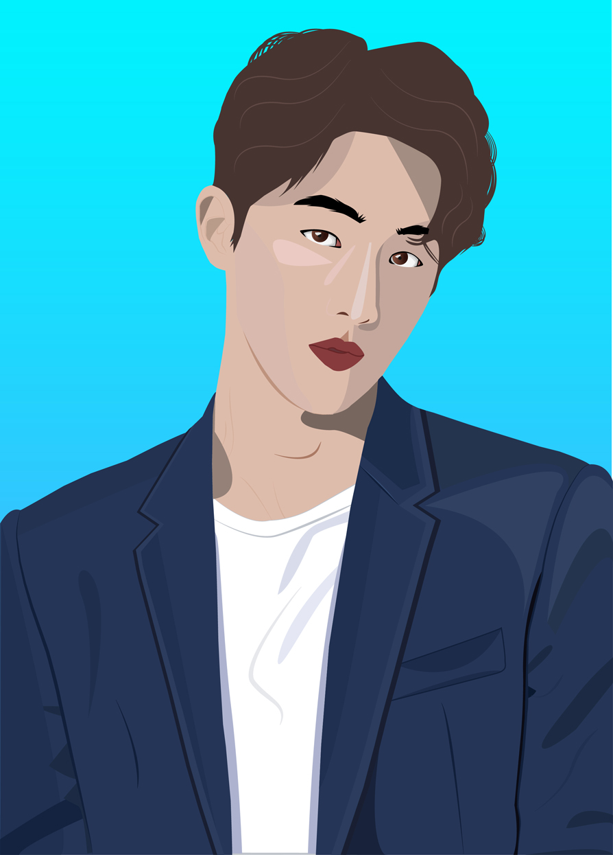 Vectorized image of Nam Joo Hyuk