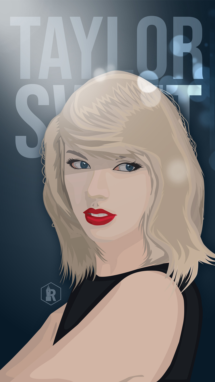 Vectorized image of Taylor Swift